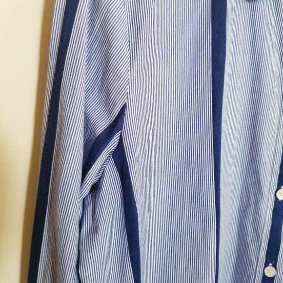 Madewell - Women's Striped Button-Down Tunic Shirt - Medium - Picture 3 of 9